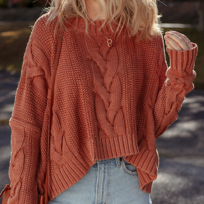 HIDDEN GEMS | Chunky Cable Knit Long Sleeve Sweater