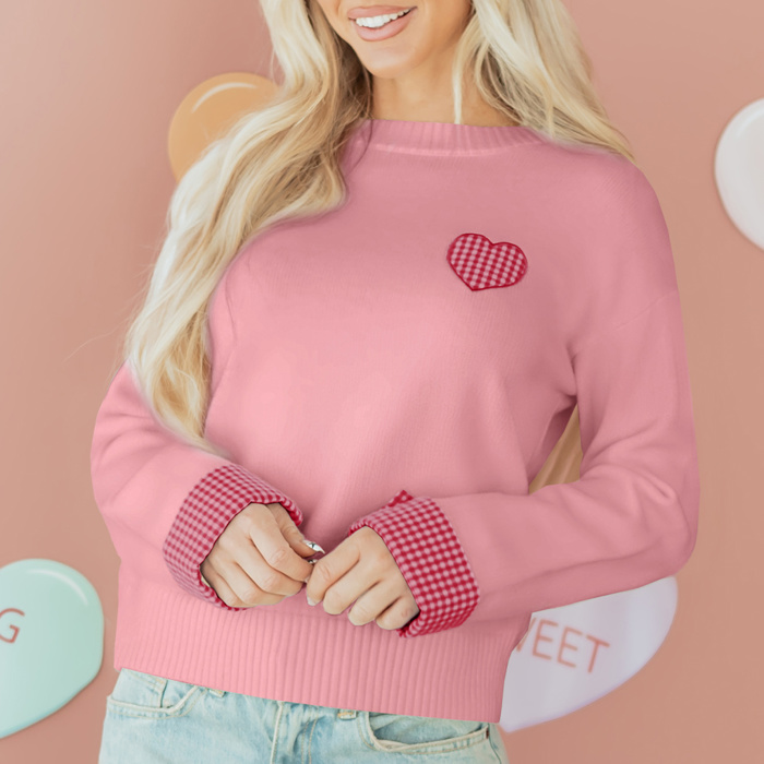 Forever Valentine Embroidered Soft Sweater