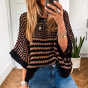  Weekend Winner Stripe Knitted Top