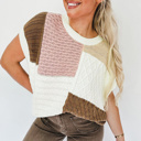  HIDDEN GEMS Colorblock Knit Top