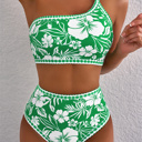  HIDDEN GEMS | Tropical Bloom One Shoulder Bikini Set