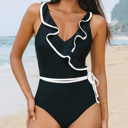  HIDDEN GEMS | Sleek & Stylish Ruffle Swimsuit