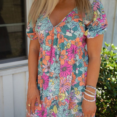 SALE! Floral Printed Dress