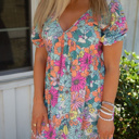  SALE! Floral Printed Dress