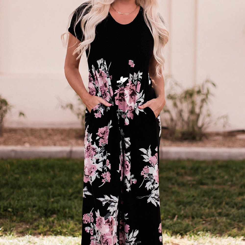 SALE! Floral Soft Knit Maxi Dress