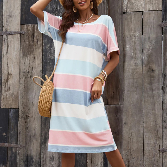 SALE! Multicolor Striped Midi Dress