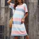  SALE! Multicolor Striped Midi Dress