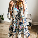  HIDDEN GEMS Boho Tiered Dress