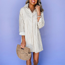  HIDDEN GEMS Essential Stripe Shirt Dress