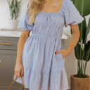  HIDDEN GEMS | Enchantingly Sweet Stripe Babydoll Dress