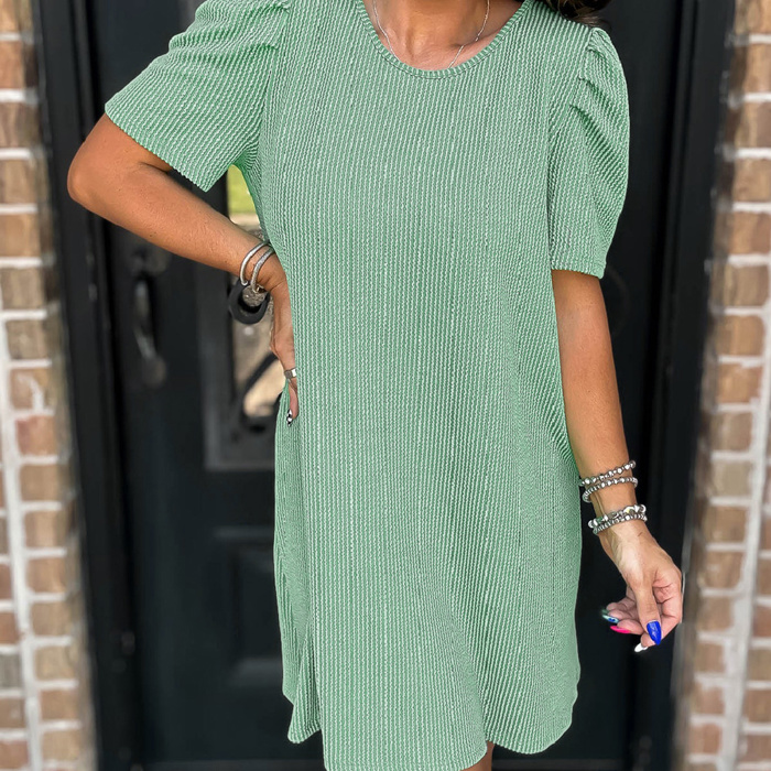 SALE! Essential Trendy Puff Sleeve Dress