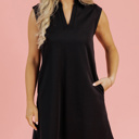  HIDDEN GEMS | Essential Collared V-Neck Dress