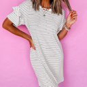  HIDDEN GEMS Essential Stripe Ruffle Dress