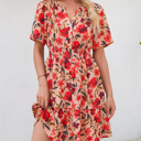  Flirty Floral Smocked Mini Dress
