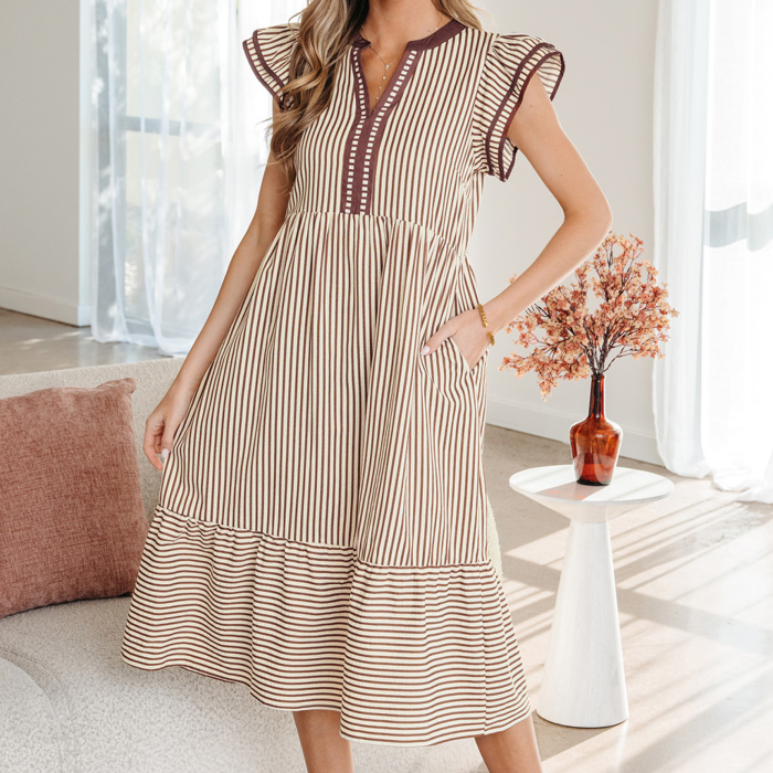 Dreamer Days Stripe Midi Dress