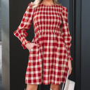  Picture Perfect Plaid Smocked Dress