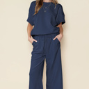  HIDDEN GEMS | Textured Top and Pants Set