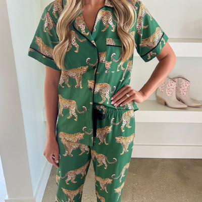 HIDDEN GEMS | Cheetah Shirt & Pants Pajama Set