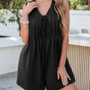  HIDDEN GEMS | Classic Charm Pleated Sleeveless Romper