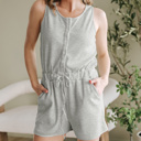  HIDDEN GEMS | Comfy & Cute Button Front Romper