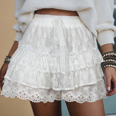 Sylvie Chic Ruffle Shorts