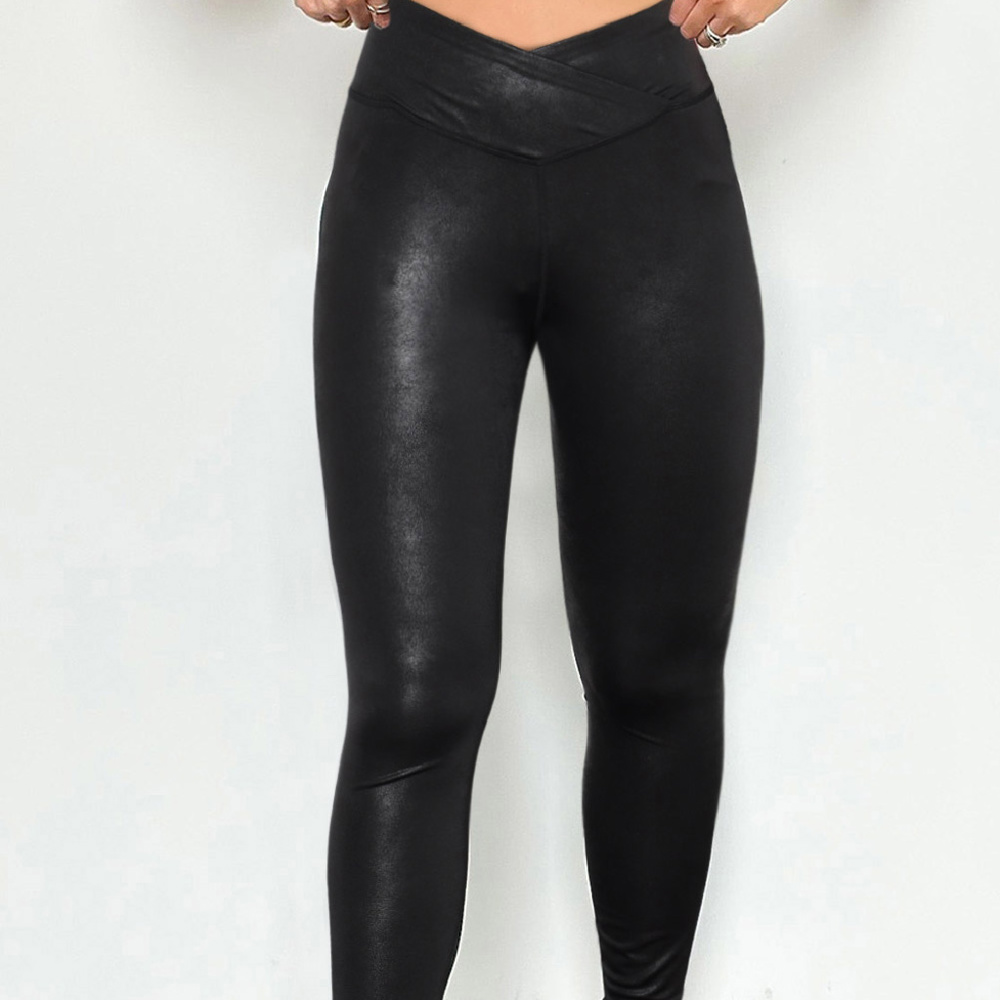 HIDDEN GEMS Faux Leather Legging