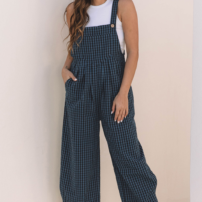 HIDDEN GEMS | Vintage Vibes Gingham Plaid Overall