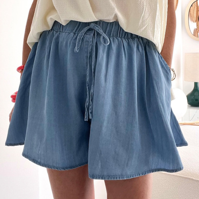 HIDDEN GEMS | Effortless Flared Denim Shorts