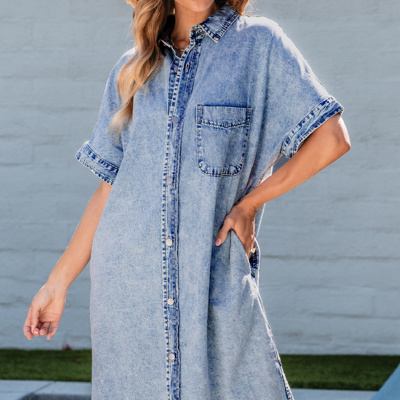 Hidden Gems | Denim and Grace Midi Shirt Dress