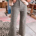  HIDDEN GEMS | Leopard Frayed High Waist Jeans