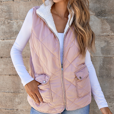 HIDDEN GEMS | Fleece Lined Quilted Vest