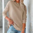  Sale! Essential Crew Waffle Knit Top