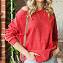  SALE! Dolman Waffle Knit Pullover Top