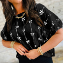  HIDDEN GEMS | Sweet Bows Textured Top