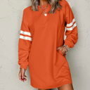  HIDDEN GEMS | Varsity Stripe Sweatshirt Dress