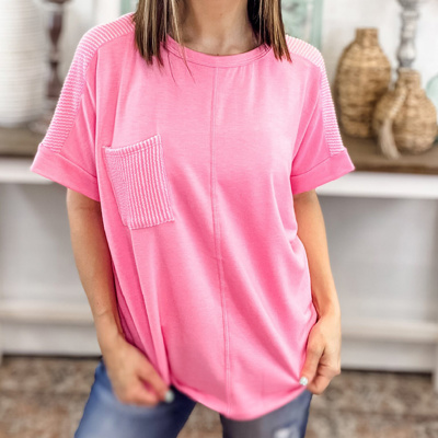 HIDDEN GEMS | Plus Size Essential Patchwork T-Shirt