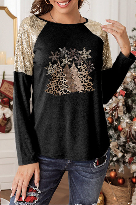 SALE! Sequined Long Sleeve Top