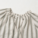  Moment in Time Stripe Tie Blouse