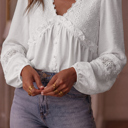  Catalina Lace and Ruffle Blouse