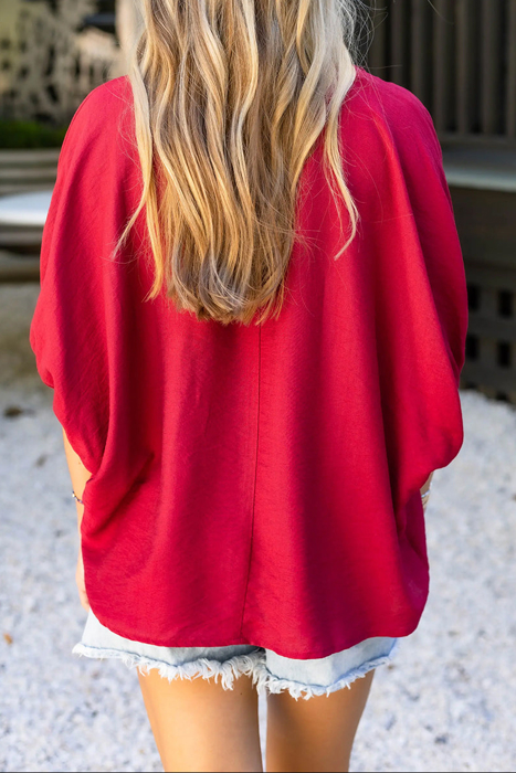 Brooklyn Braided V-Neck Blouse