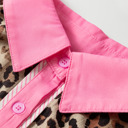 Pop of Pink Leopard Blouse