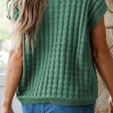  Easy Going Checker Knit Top