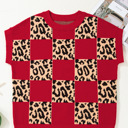  Wildly Trendy Checker Knit Top