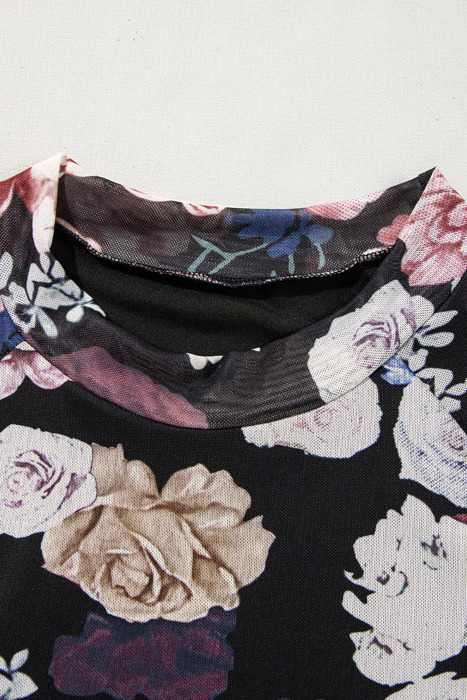 HIDDEN GEMS | Vintage Floral Mesh Top