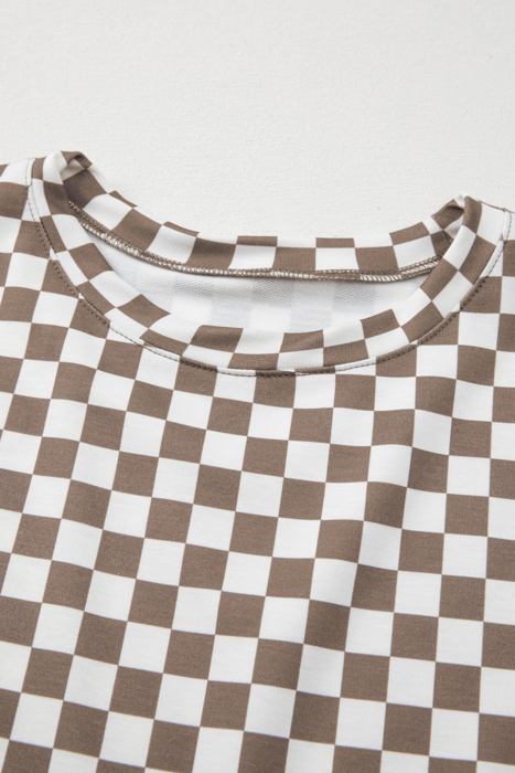 HIDDEN GEMS | Checker Top and Shorts Set