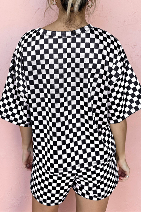 HIDDEN GEMS | Checker Top and Shorts Set