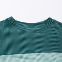  HIDDEN GEMS | Colorblock Ribbed Long Sleeve Top