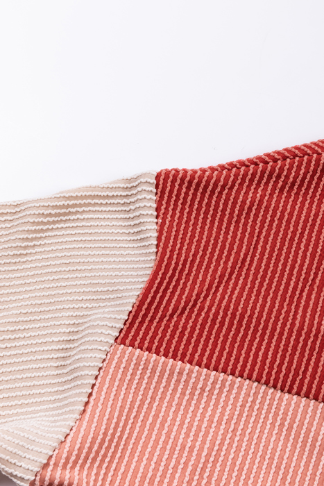 HIDDEN GEMS | Colorblock Ribbed Long Sleeve Top