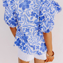  HIDDEN GEMS | Island Vacay Floral Puff Sleeve Blouse