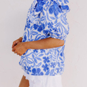  HIDDEN GEMS | Island Vacay Floral Puff Sleeve Blouse